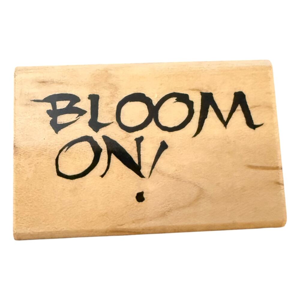 Penny Black 2004 2830E Bloom On Quote Crafting Rubber Stamp